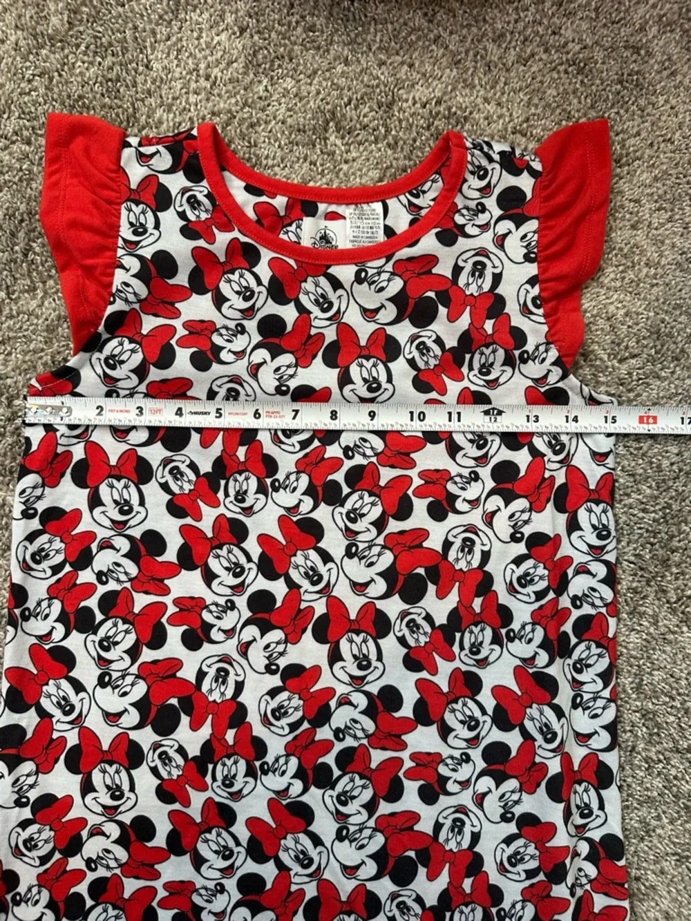 Disney Girls Minnie Mouse Long Nightgown NWOT Size 11/12 - Picture 3 of 7